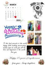 Wedding Anniversary Personalised Photo Frame With Photo Birthday Photo Framee(Size A4)-CODE-RRC1