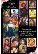 Personalised Photo Frame With Photo Birthday Photo Framee(Size A4)-CODE-RRC10