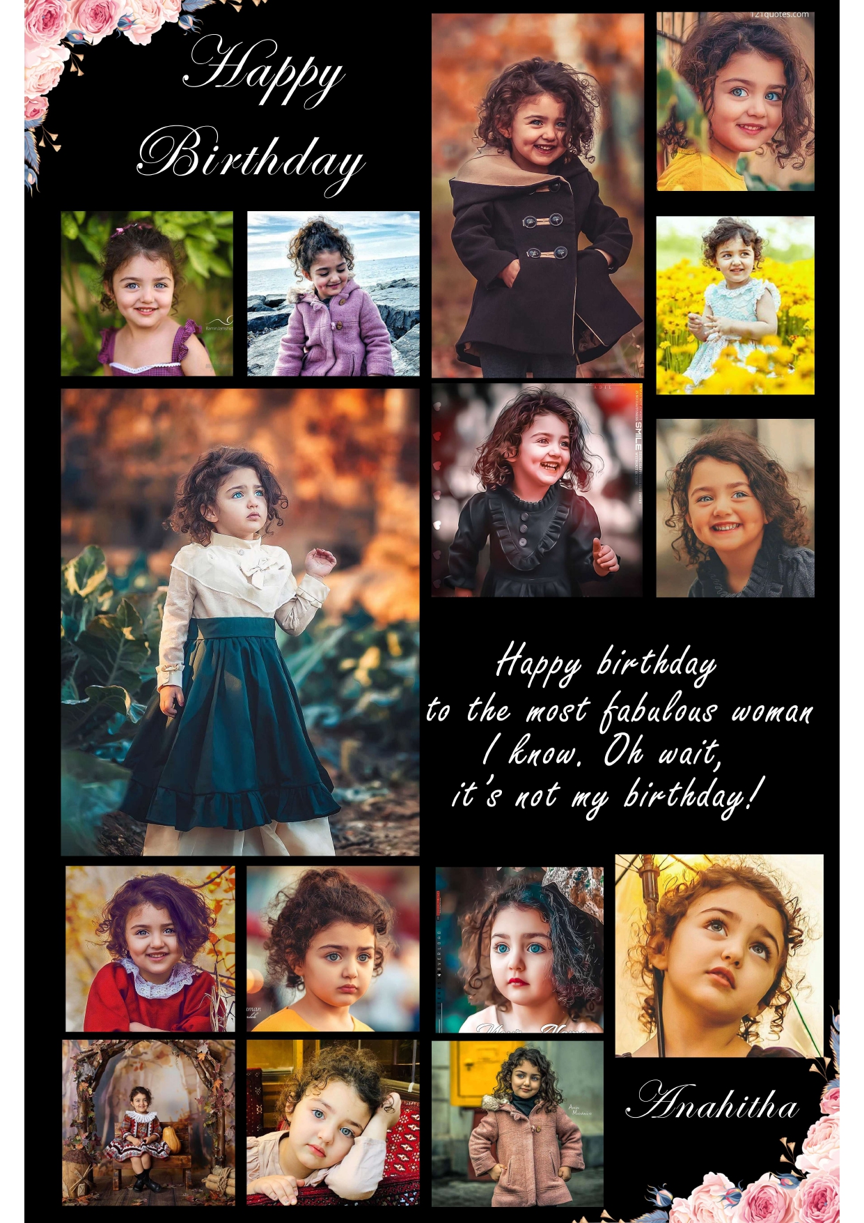 RRC (10) Personalised Photo Frame With Photo Birthday Photo Framee(Size A4)-CODE-RRC10 - Image 1