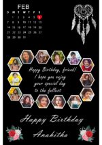 Customized Personalised Photo Frame With Photo Birthday Photo Framee(Size A4)-CODE-RRC15