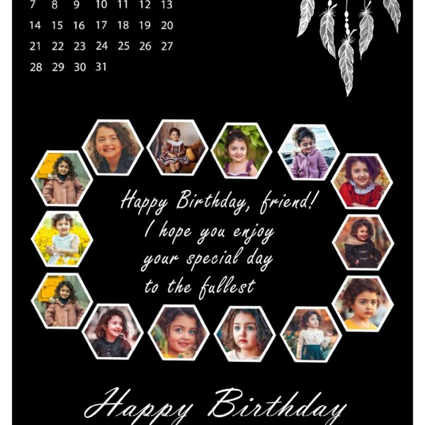 Customized Personalised Photo Frame With Photo Birthday Photo Framee(Size A4)-CODE-RRC15