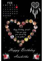 LOVE Customized Personalised Photo Frame With Photo Birthday Photo Framee(Size A4)-CODE-RRC15