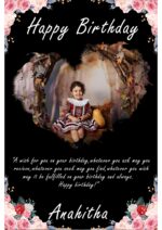 LOVE Personalised Photo Frame With Photo Birthday Photo Framee(Size A4)-CODE-RRC2