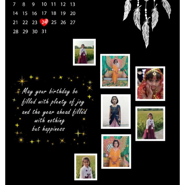 Customized Personalised Photo Frame With Photo Birthday Photo Framee(Size A4)-CODE-RRC28