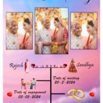 Customized Personalised Photo Frame With Photo Wedding Photo Framee(Size A4)-CODE-30