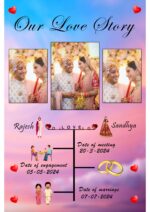 Customized Personalised Photo Frame With Photo Wedding Photo Framee(Size A4)-CODE-30