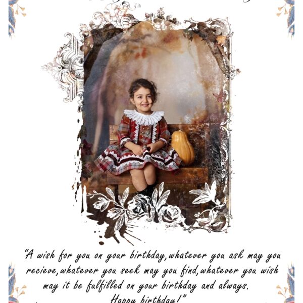 Customized Personalised Photo Frame With Photo Birthday Photo Framee(Size A4)-CODE-33