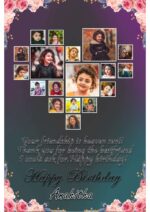 LOVE Personalised Photo Frame With Photo Birthday Photo Framee(Size A4)-CODE-RRC7