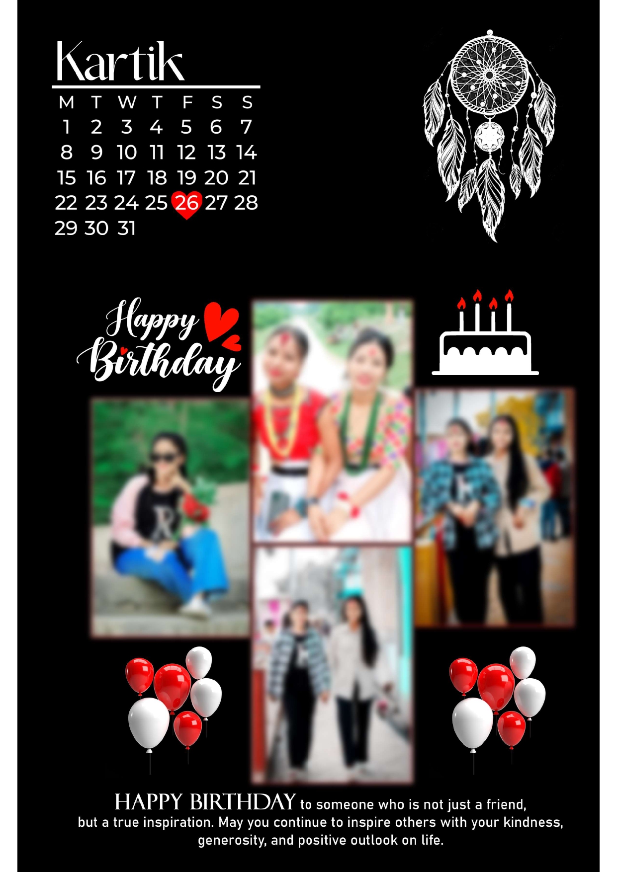 new birthday-2-1 LOVE Personalised Photo Frame With Photo Birthday Photo Framee(Size A4)-CODE-new birthday 1 - Image 1
