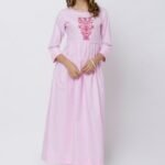 Anarkali Kurti - Pink Style