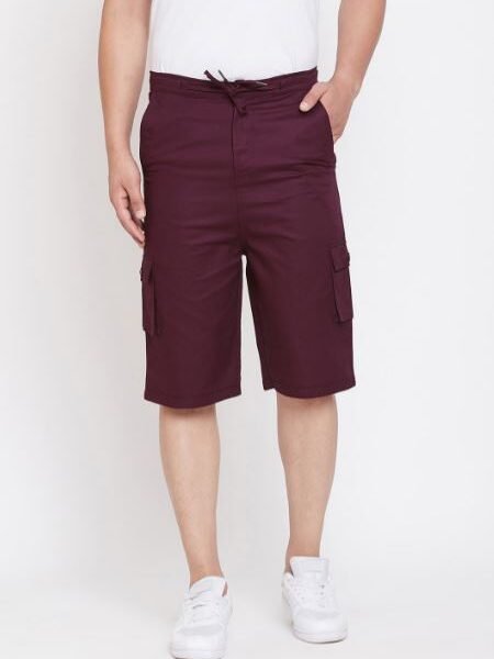 Cargo Shorts - Maroon Style