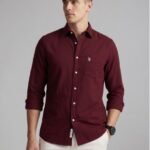 Casual Shirt - Maroon Style