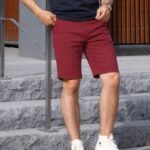 Casual Shorts - Maroon Style
