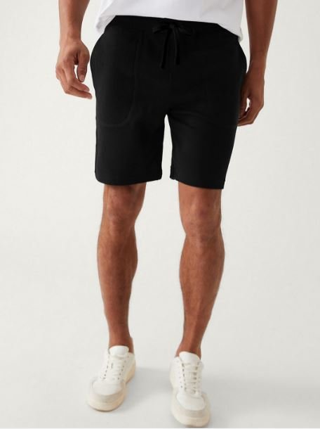 Cotton Shorts - Black Style Cotton Shorts - Black Style - Image 1