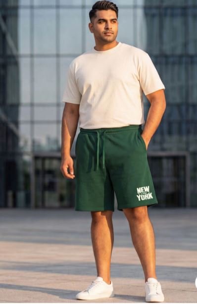 Cotton Shorts - Green Style Cotton Shorts - Green Style - Image 1