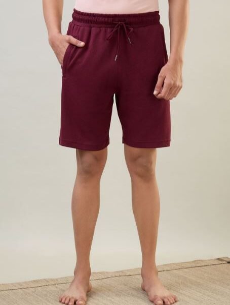 Cotton Shorts - Maroon Style