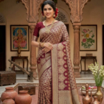 Designer Saree - Maroon Style