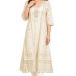 Anarkali Kurti - Beige Style