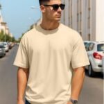 Oversized T-Shirt - Beige Style
