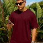 Oversized T-Shirt - Maroon Style