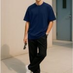 Oversized T-Shirt - Navy Style