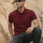 Polo T-Shirt - Maroon Style