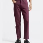 Regular Fit Jeans - Maroon Style